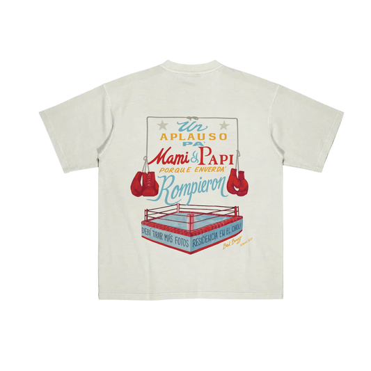 Bad Bunny Boxing Ring Off-White T-Shirt