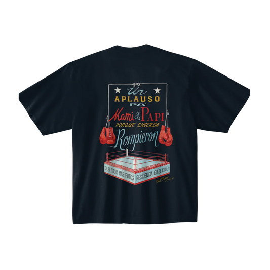 Bad Bunny Boxing Ring Black T-Shirt